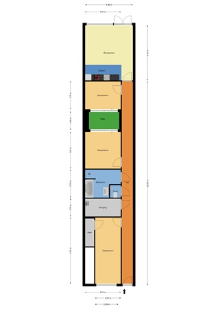 Floorplan - Schoonderloostraat 191, 3024 TT Rotterdam